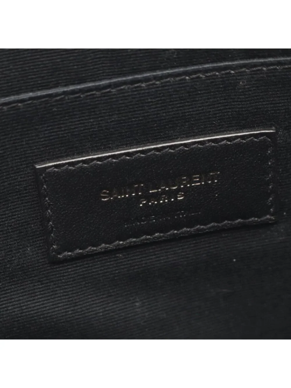 Saint Laurent Paris Clutch Rive Gauche Black White Canvas Leather - Picture 4 of 8